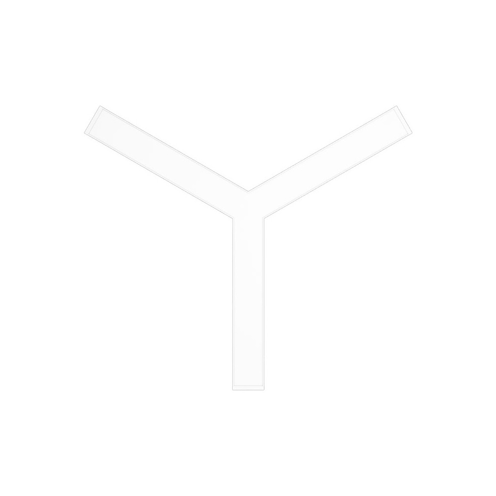 Y-connector 22W voor LineLED CLAREO ADVANCE 3 Wit
