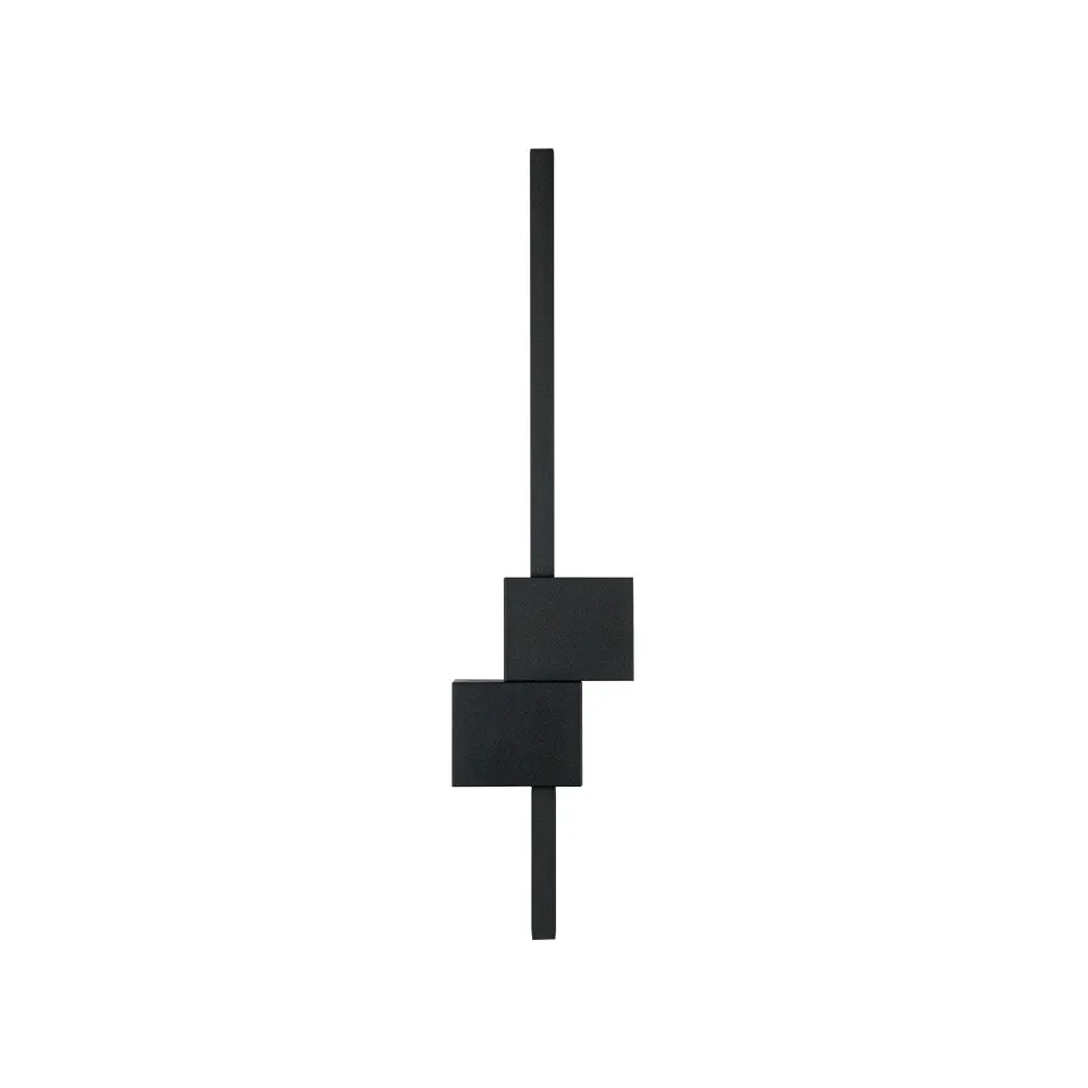 Applique Murale ZAMBELIS 20W Dimmable DESIGN Noir Sablé 25147
