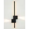 Wandlamp ZAMBELIS 19W Dimbaar DESIGN Mat Zwart 25147
