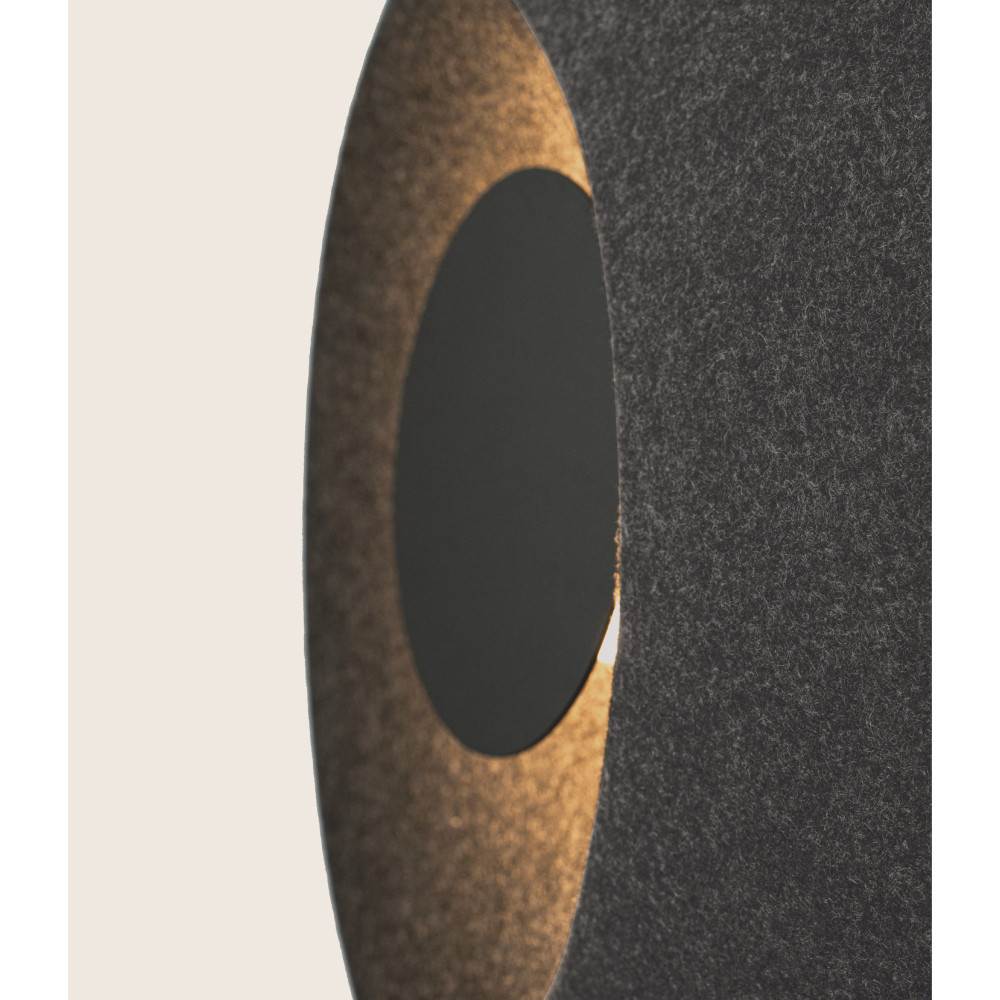 Acoustic Wall Light ZAMBELIS D395 5W DESIGN Dark Grey and Black 25180 FS