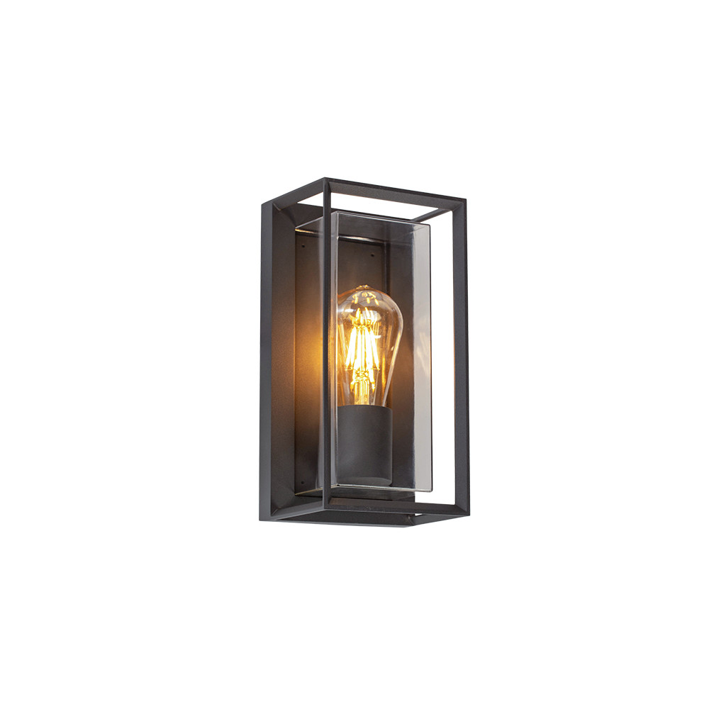 Applique Extérieure ZAMBELIS E27 IP54 DESIGN Graphite et Gris Fumé Sans Source E434