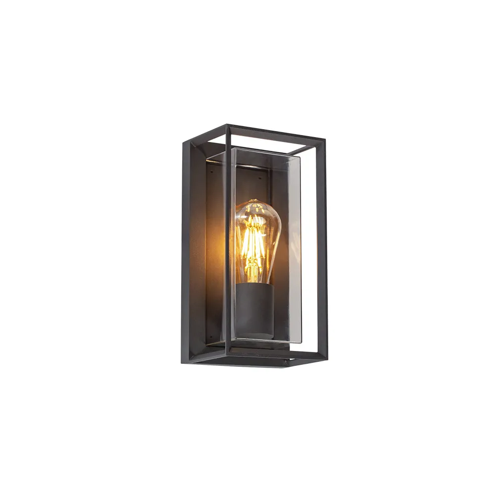 Applique Extérieure ZAMBELIS E27 IP54 DESIGN Graphite et Gris Fumé Sans Source E434