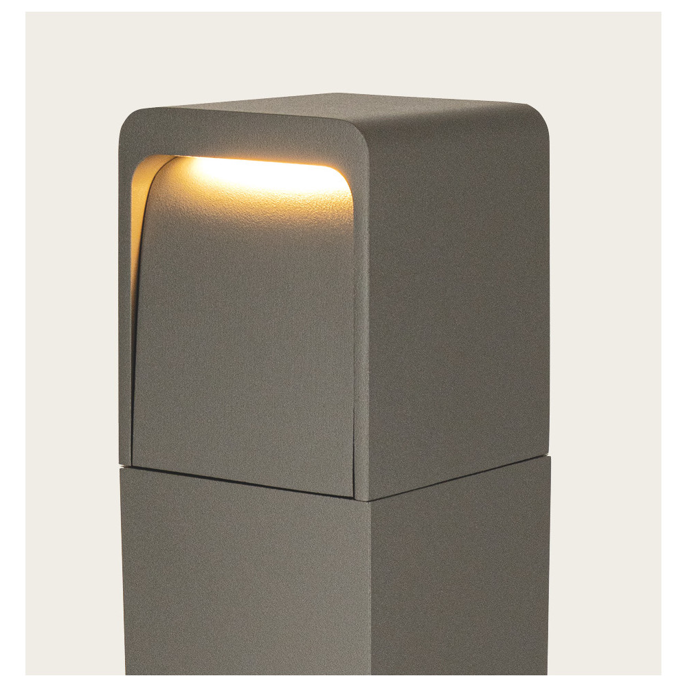 Borne Extérieure ZAMBELIS 13W IP65 50cm DESIGN Graphite E351