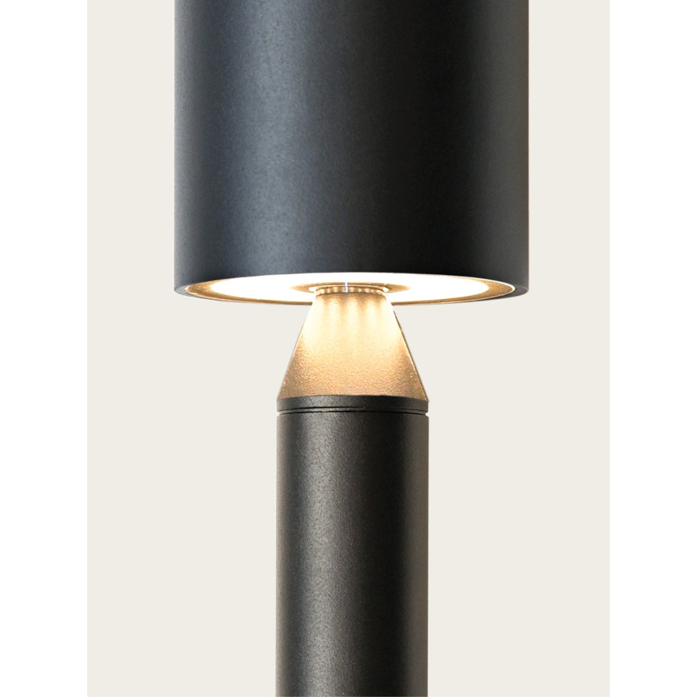 Außenpoller ZAMBELIS H300 8W IP65 DESIGN Sandschwarz E408 FS