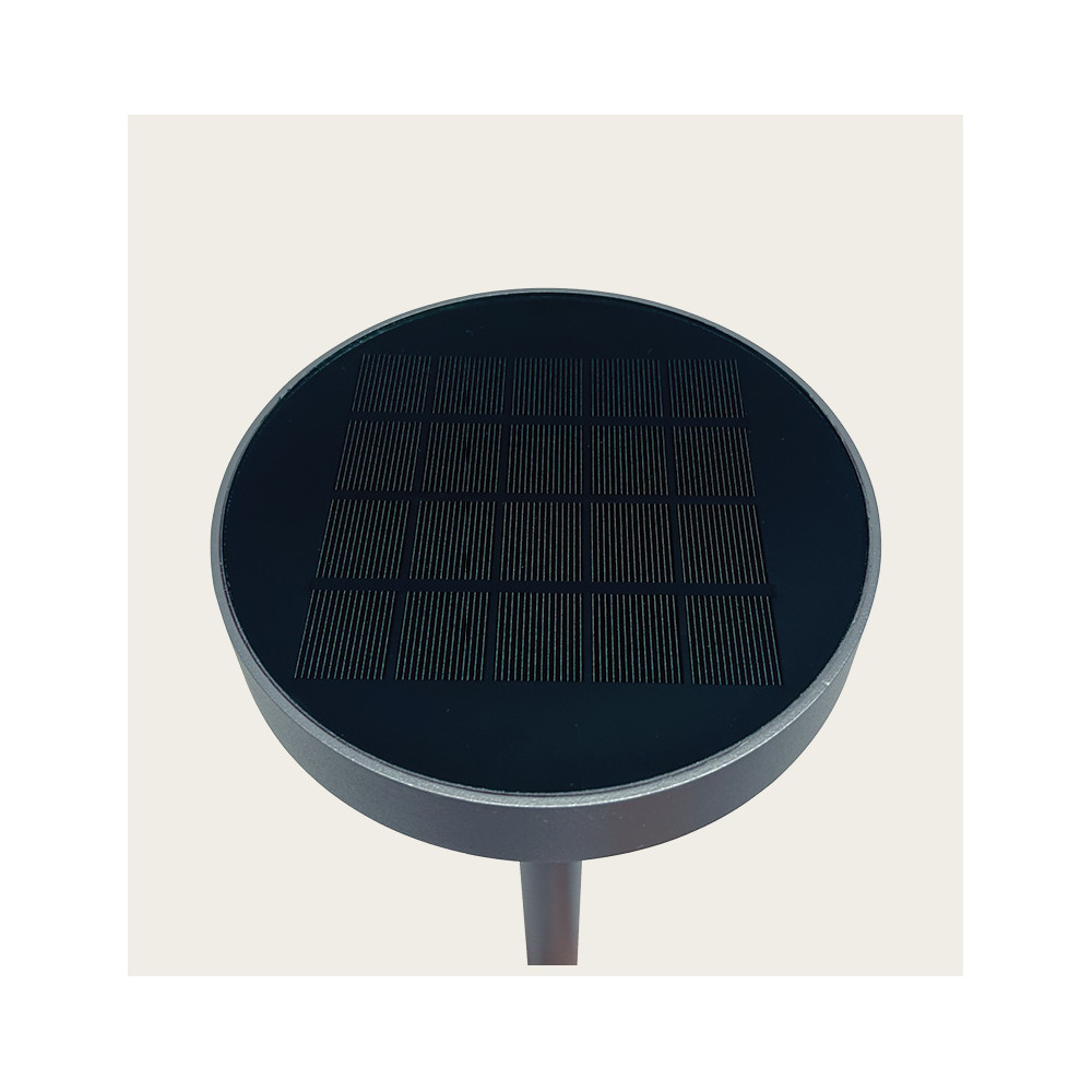 Borne Extérieure Solaire Détecteur ZAMBELIS H490 2W IP54 DESIGN Graphite E449