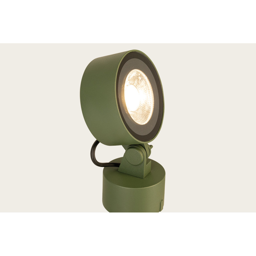 Projecteur sur Piquet ZAMBELIS 25W IP65 DESIGN Vert E473 FS