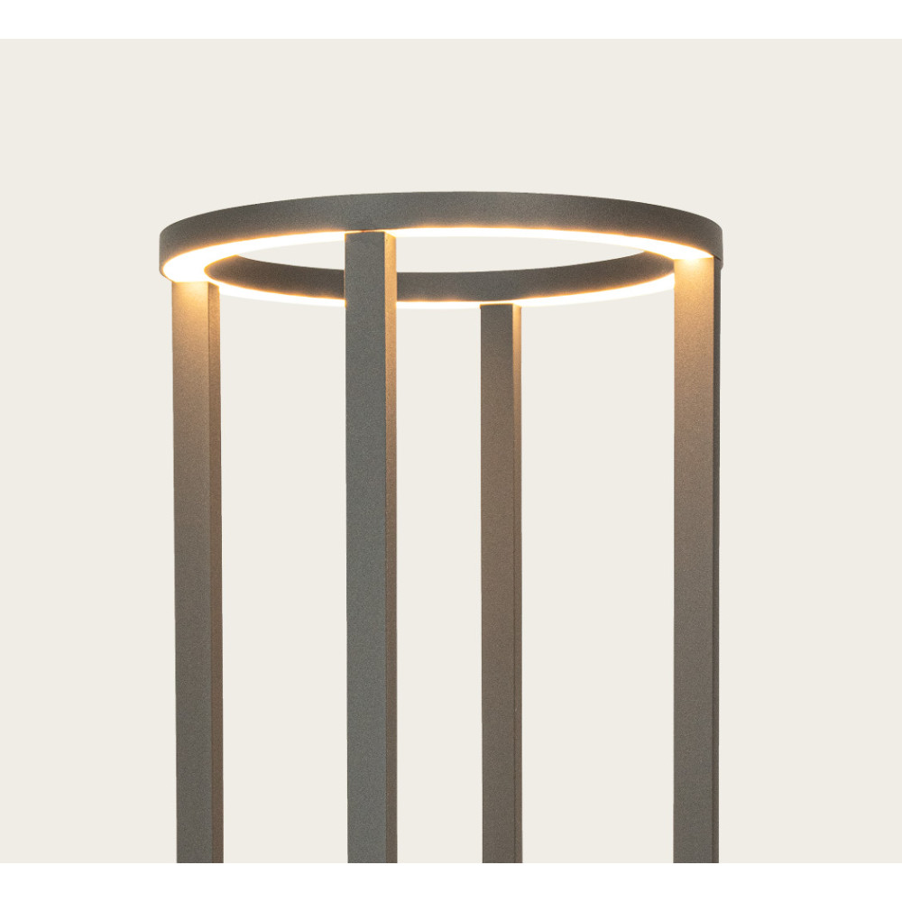 Outdoor Bollard ZAMBELIS H500 9.2W IP65 DESIGN Graphite E444 FS