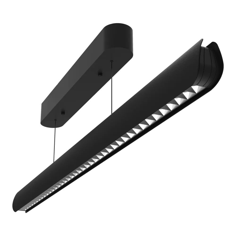 LineLED Skyline CLAREO 130cm 30W DESIGN - Schwarze Garderobenhaken