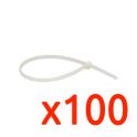 Lot de 100 Colliers incolores 2,5x200 mm EUR'OHM 43104