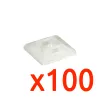 Set van 100 Zelfklevende sokken 4,4 mm wit EUR'OHM 43140