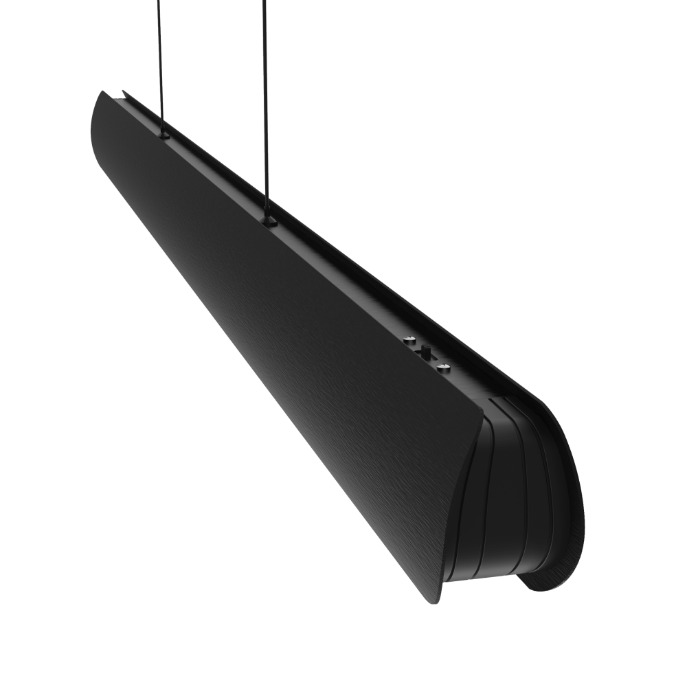 LineLED Skyline CLAREO 130cm 30W DESIGN - Schwarze Garderobenhaken