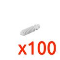 Lot de 100 Chevilles à tête filetée Perçage 8mm EUR'OHM 43610