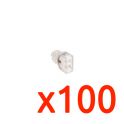 Lot de 100 Connecteurs Transparents 2P EUR'OHM 70052
