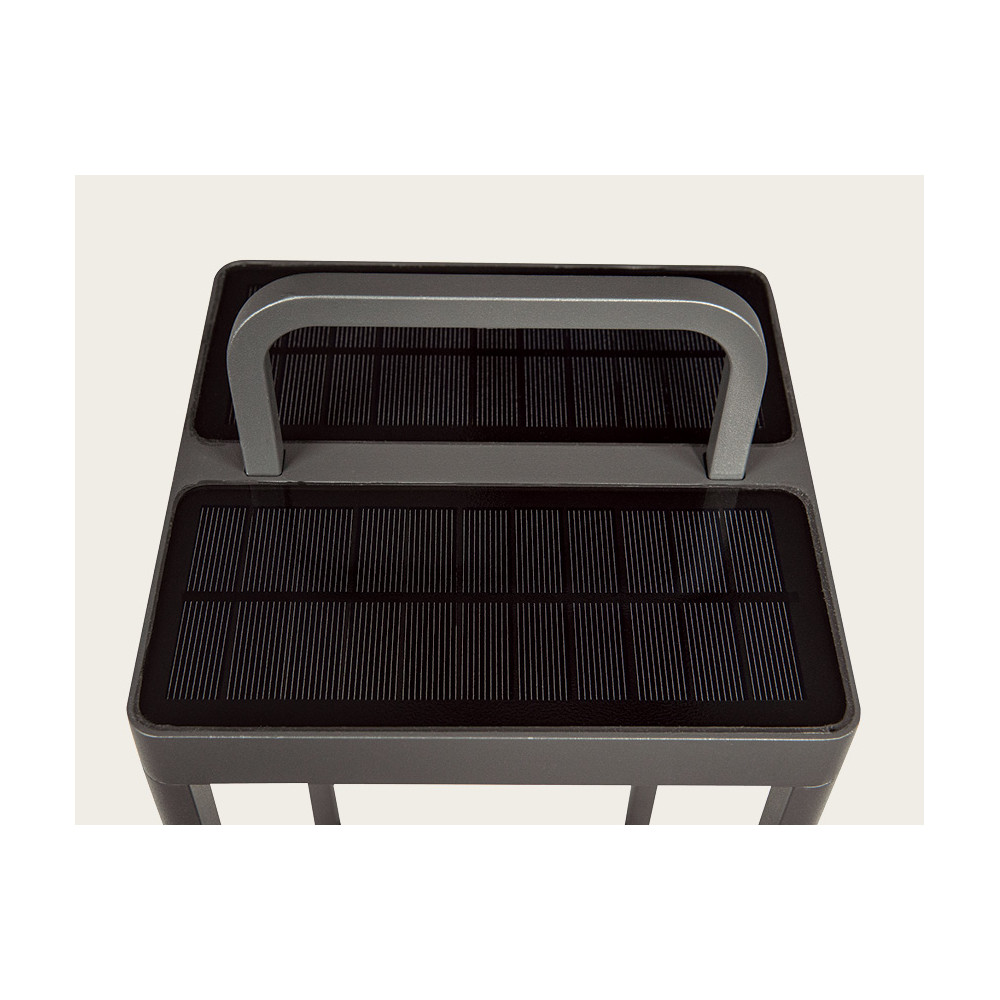 Borne Extérieure Solaire ZAMBELIS 3W IP54 Dimmable DESIGN Graphite E302
