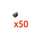 Lot de 50 Connecteurs Transparents 8P EUR'OHM 70058