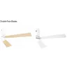 Ventilator ZAMBELIS D1240 15W DESIGN Hout en Mat Wit 19137