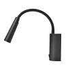 Wandleuchte ZAMBELIS 3W DESIGN Schwarz Sandgestrahlt H72