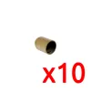 Set van 10 E27-fittingen Enkele ring Goud EUR'OHM 62122