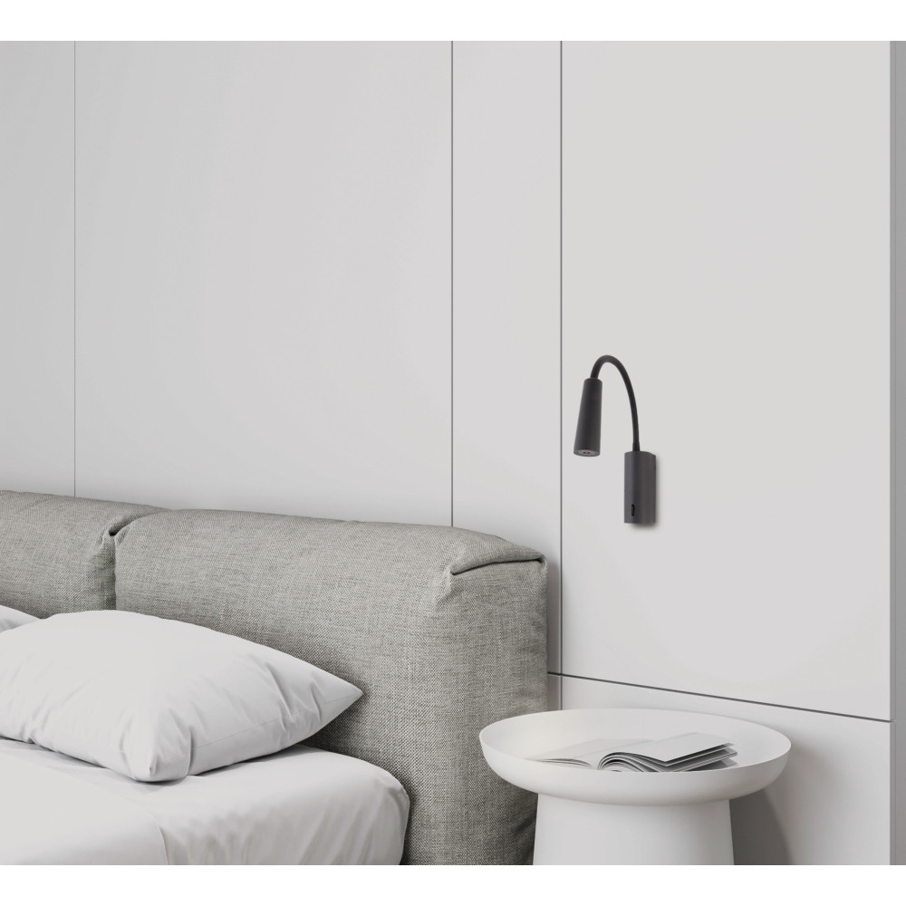 Wall Light ZAMBELIS 3W DESIGN Matte Black H72