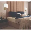 Wandleuchte ZAMBELIS E27 DESIGN Gebürstetes Messing und Beige Ohne Leuchtmittel H73 FS