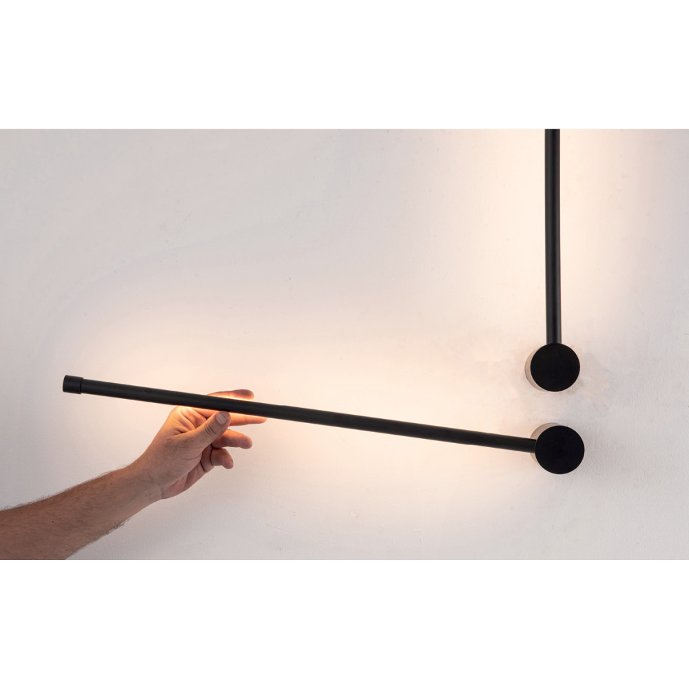 Wandlamp ZAMBELIS D16 12W DESIGN Mat Zwart 20114