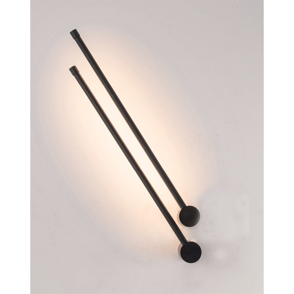 Wandlamp ZAMBELIS D16 12W DESIGN Mat Zwart 20114