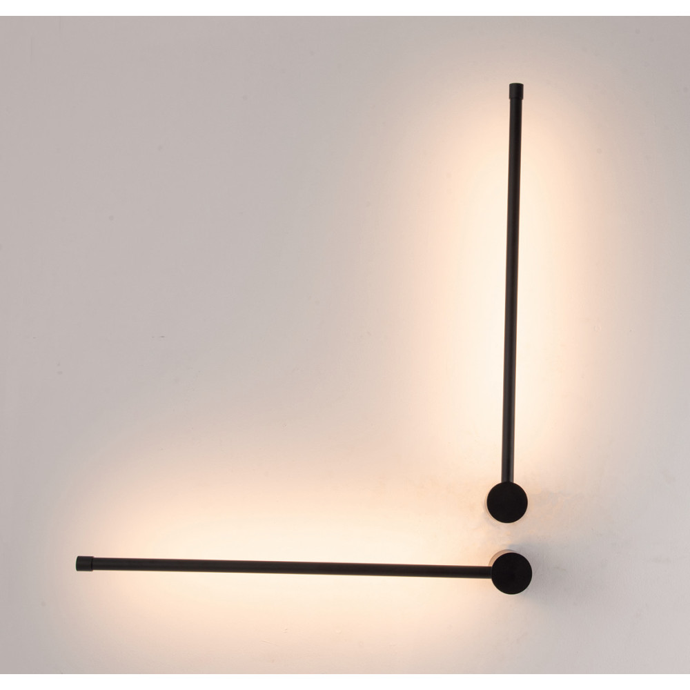 Wandlamp ZAMBELIS D16 12W DESIGN Mat Zwart 20114