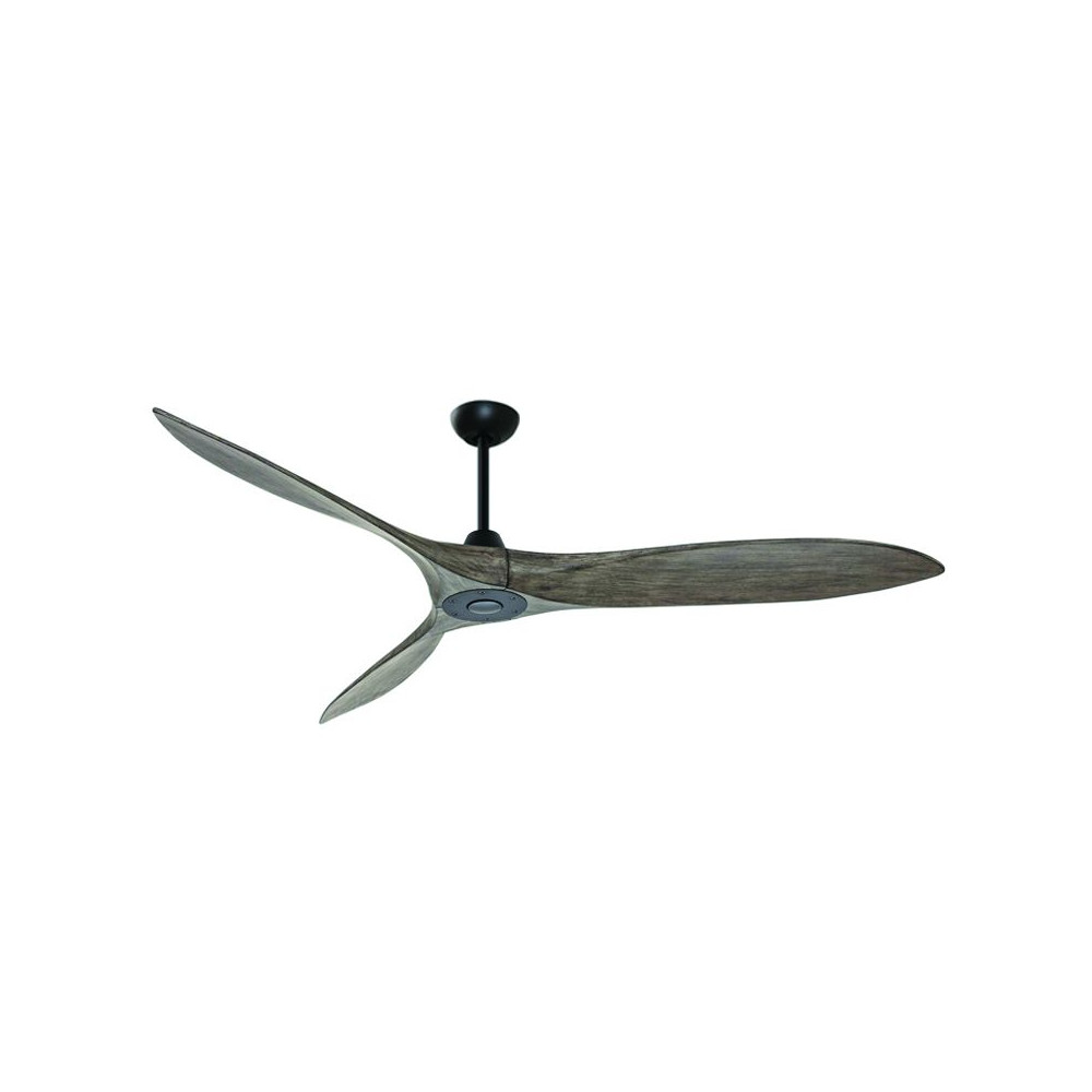 Ventilator ZAMBELIS D1520 DESIGN Mattschwarz und Holz 20259