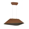 Suspension ZAMBELIS 8W Dimmable DESIGN Marron et Gris 23172