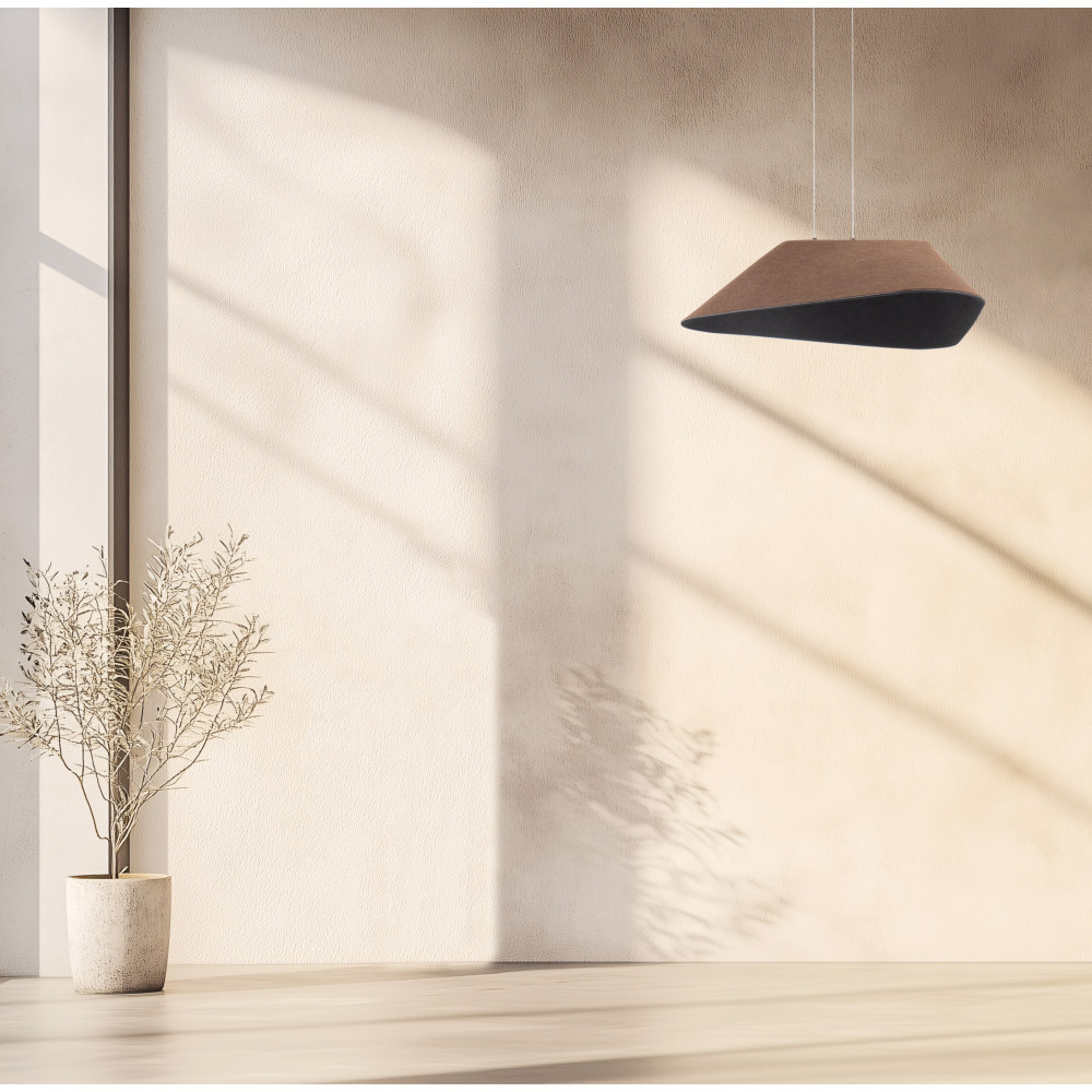 Pendant Light ZAMBELIS 8W Dimmable DESIGN Brown and Grey 23172