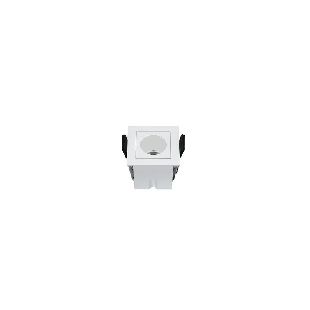 Downlight encastré carré ZAMBELIS 3W DESIGN Blanc Sablé Sans Driver S189 FS