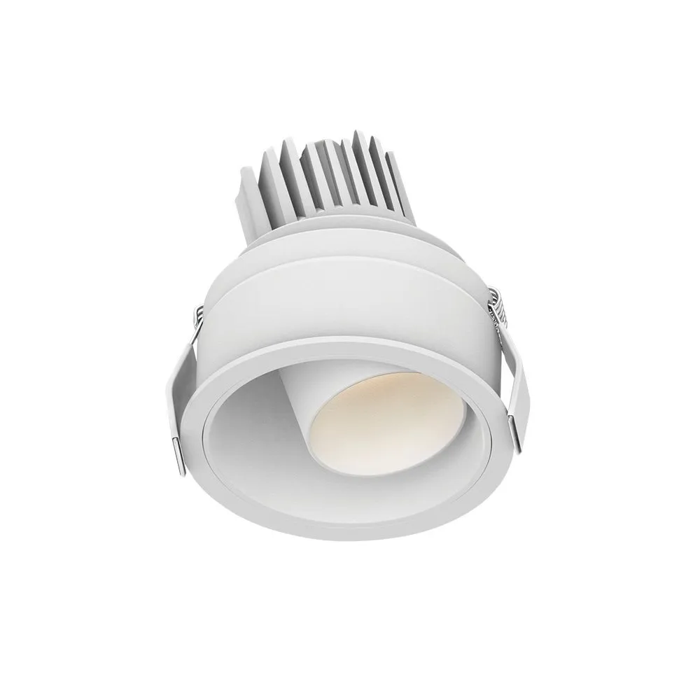 Downlight Orientable encastré ZAMBELIS D85 10W IP44 DESIGN Blanc Sablé Sans Driver S173