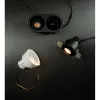 Downlight encastré Orientable ZAMBELIS 2x10W IP44 DESIGN Noir Sablé Sans Driver S176