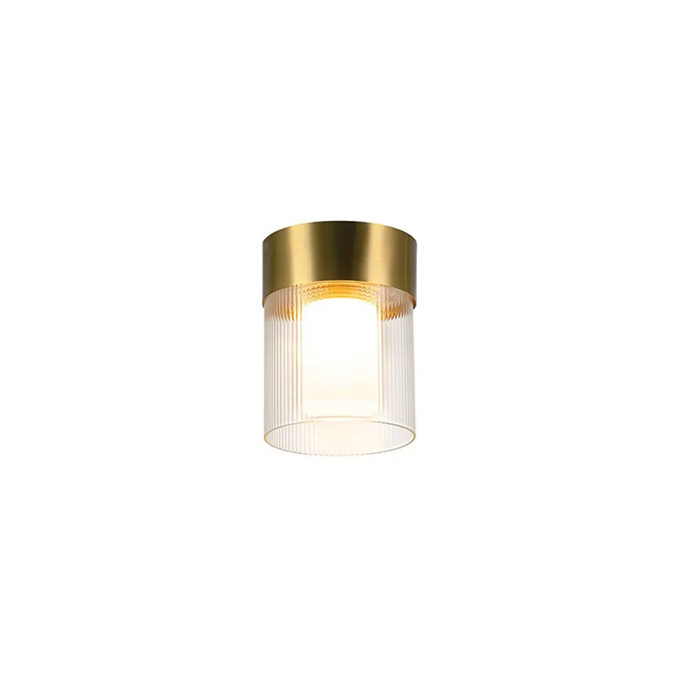 Deckenleuchte ZAMBELIS D110 9W Dimmbar DESIGN Gold 23017 FS