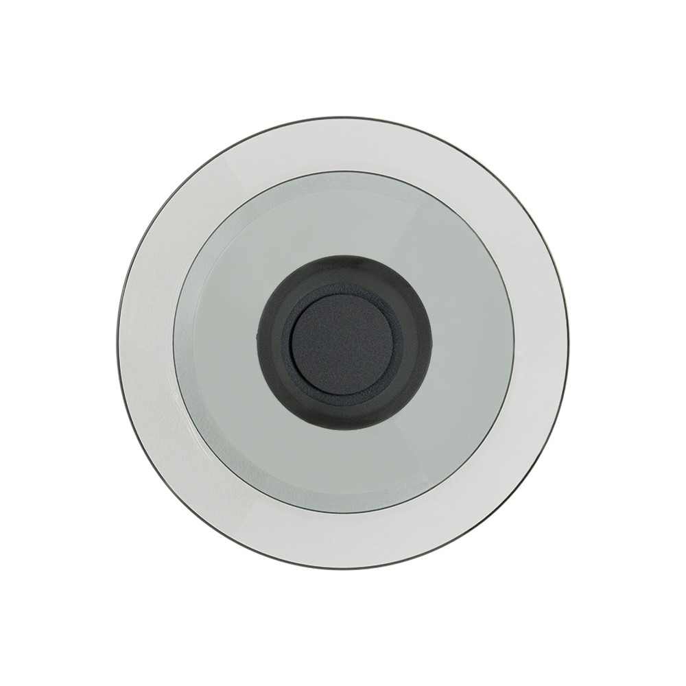 Applique Murale ZAMBELIS D300 10W Dimmable DESIGN Noir Sablé et Verre Fumé 25144