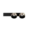 Wall Light ZAMBELIS 25W Dimmable DESIGN Sandblasted Black and Brushed Champagne 25342 FS
