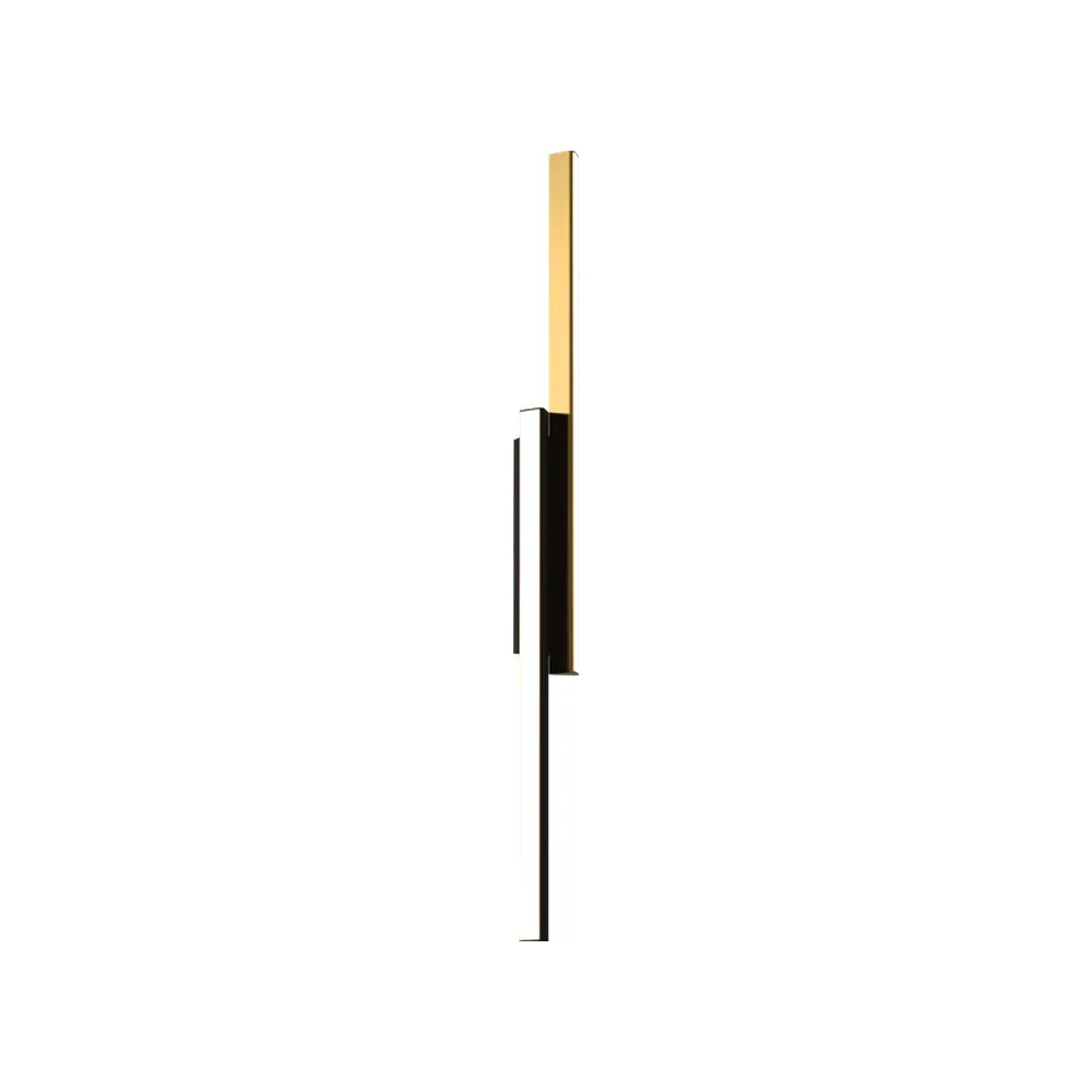 Applique Murale ZAMBELIS 26W Dimmable DESIGN Noir Sablé et Laiton Brossé 2560 FS