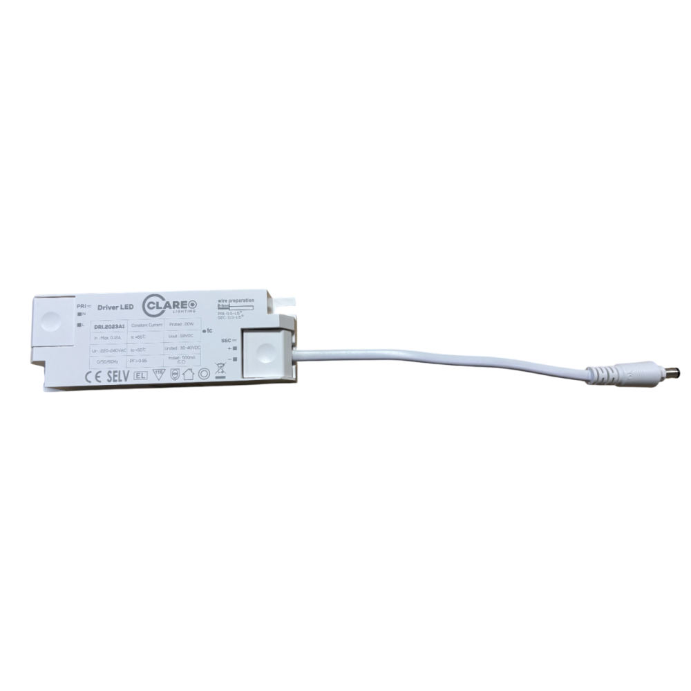 Driver High Efficiency CLAREO ON/OFF 500mA 21W Flicker free