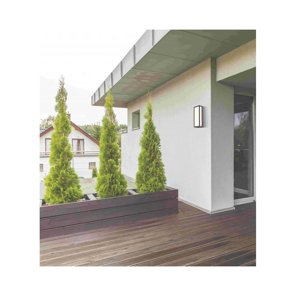 Buitenwandlamp ZAMBELIS E27 IP65 DESIGN Zwart Zandstraal Zonder Lichtbron E201