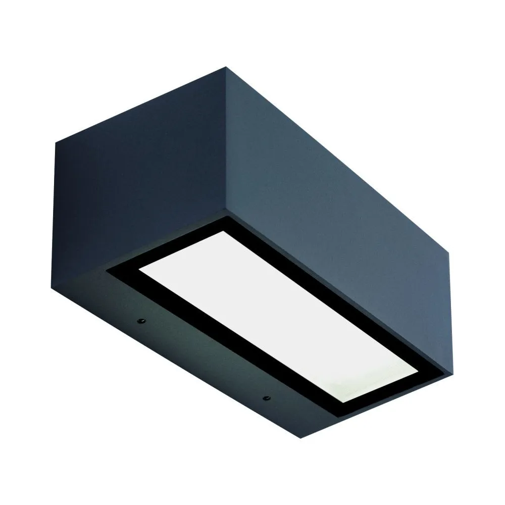 Applique Extérieure ZAMBELIS 2x13,5W IP65 Direct/Indirect DESIGN Gris Foncé E261