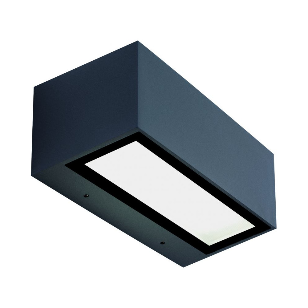 Außenwandleuchte ZAMBELIS 2x13,5W IP65 Direkt/Indirekt DESIGN Dunkelgrau E261