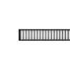 LineLED Louvre CLAREO 150cm 40W ADVANCE 3 Zwart FS