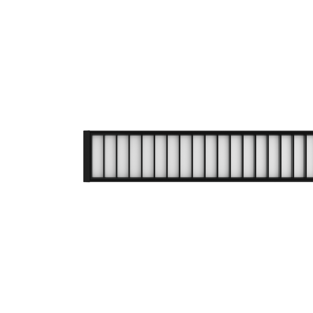 LineLED Louvre CLAREO 150cm 40W ADVANCE 3 Black FS