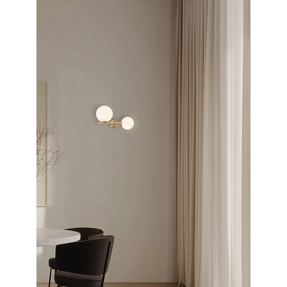 Wandleuchte ZAMBELIS E14/G9 DESIGN Mattgold Ohne Leuchtmittel 1995