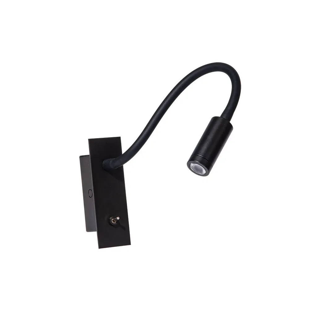 Einbauwandleuchte ZAMBELIS 3W DESIGN Schwarz H69