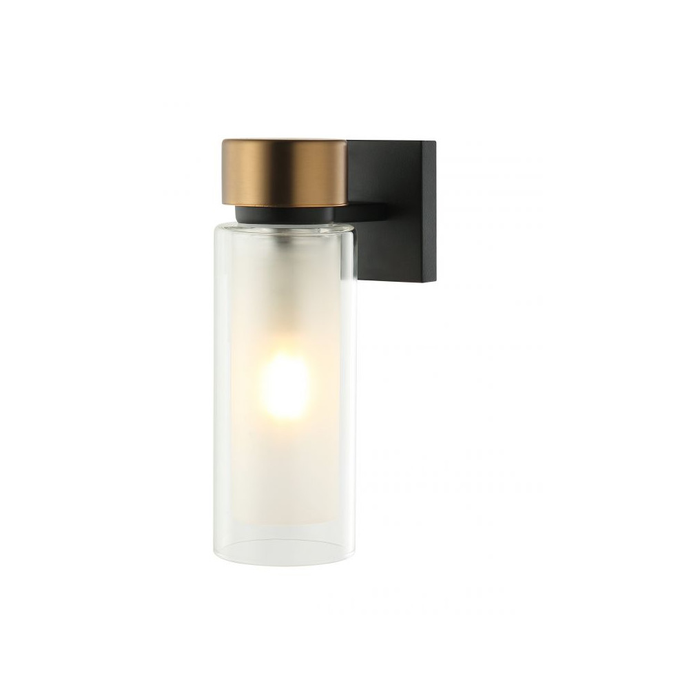 ZAMBELIS E14 DESIGN Wandlamp Gezandstraald Zwart Zonder Lichtbron 22135
