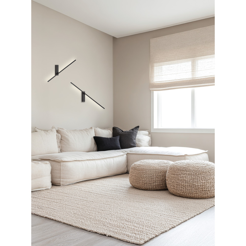 Applique Murale ZAMBELIS Orientable 10W DESIGN Noir Sablé 25317 FS