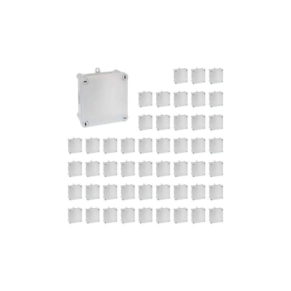 Lot de 45 Boîtes de dérivation étanches IP55 105x105x55mm 960° entrées directes EUR'OHM 50034 - Lot de 45
