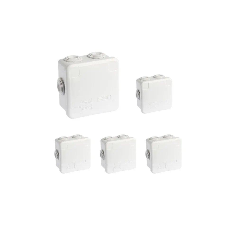 5er-Pack wasserdichte Abzweigdosen IP55 89x89x50mm 960° EUR'OHM 50003 FS