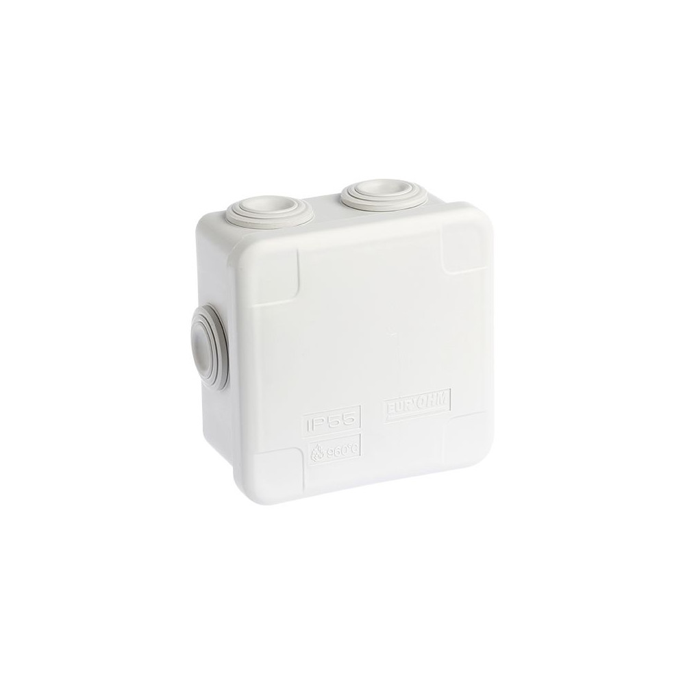 Pack of 5 Waterproof Junction Boxes IP55 89x89x50mm 960° EUR'OHM 50003 FS
